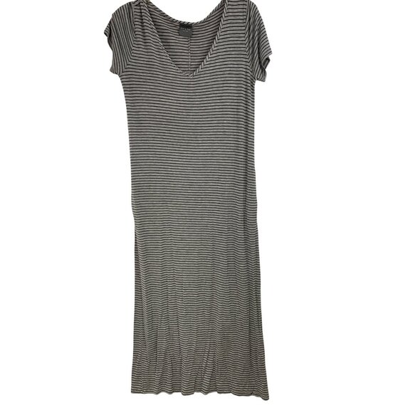 Olivia Rae NY Striped V-Neck Maxi Shirt Dress Swim Cover L RCC10465 EUC Vacay - Picture 8 of 8